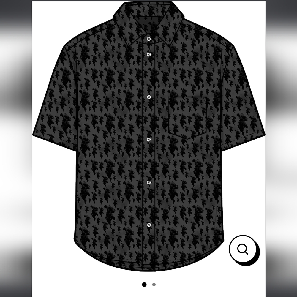 AKUMA STREETFIGHTER Button-down